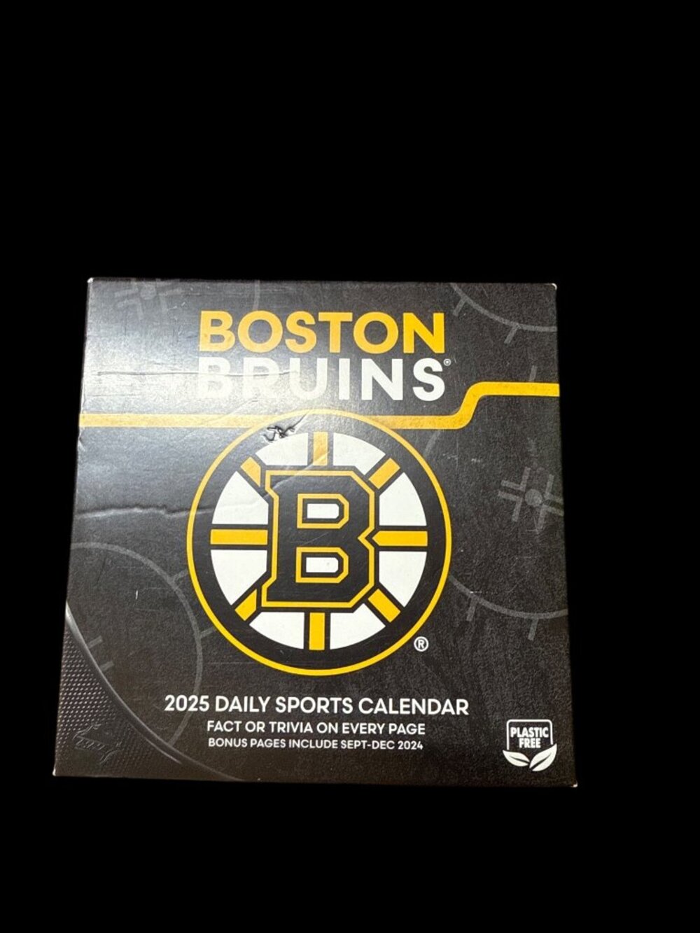 Boston Bruins 2025 Daily Sports Calendar Trivia & Facts New in Box